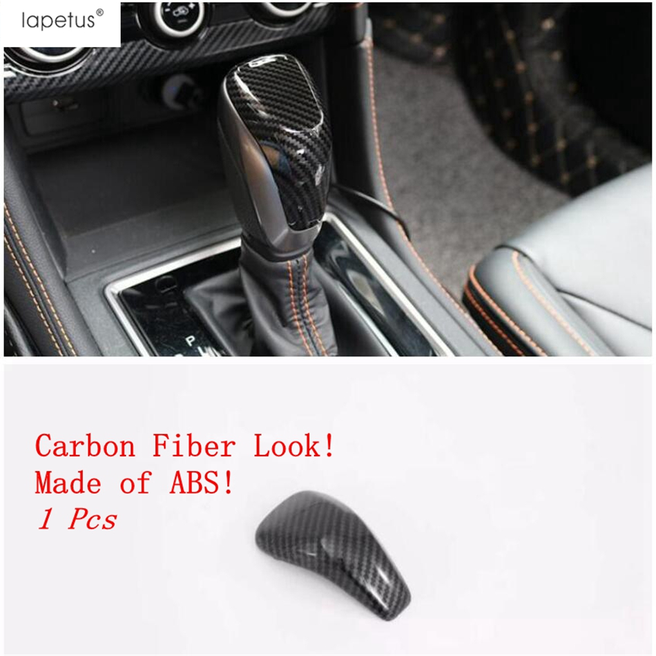 Lapetus Interior For Subaru Forester 2019 - 2021 AC Air Conditioning / Dashboard Instrument Panel Cover Trim Carbon Fiber Look