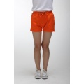 Ladies orange high waisted shorts