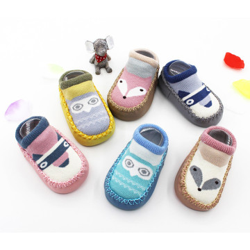 Cotton Baby Socks Unisex Cartoon Baby Socks Newborn Anti Slip Baby Socks With Rubber Soles