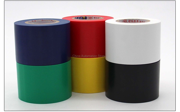 Electrical tape insulation adhesive tape PVC electrical tape 5 cm wide 18 Meters long 6 color optional