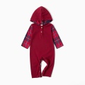 PatPat New Arrival Spring and Autumn 2021 Mosaic Family Matching 100% Cotton Plaid Red Series Sets Family Look Matching suits