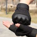 Tactical Military Half Finger Gloves Men Hard Knuckle Outdoor Hiking Airsoft Paintball Hunting Army Combat Fingerless Gloves