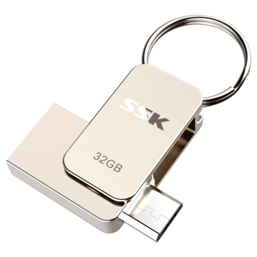 SSK SFD276 USB Flash Drive 16GB Metal OTG Pendrive High Speed USB Memory Stick 32GB pen Drive Real Capacity 8GB USB Flash U disk