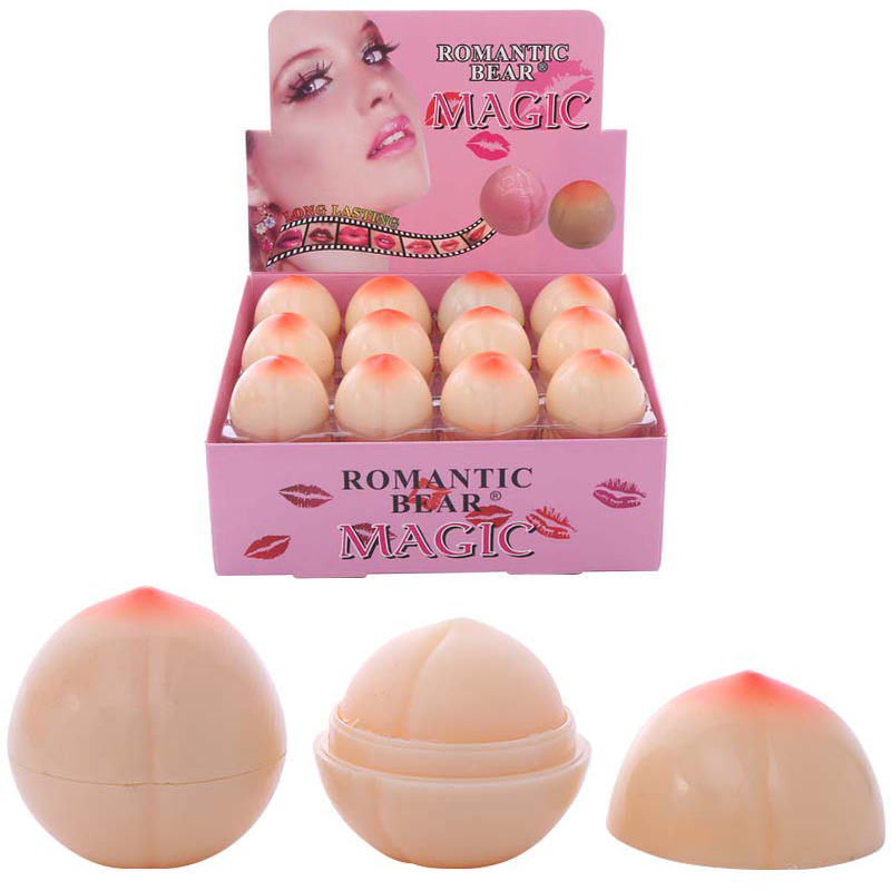 Cute Makeup Peach Shape Moisturizer Nutritious Lip Balm Long Lasting Lipstick Balm TSLM1