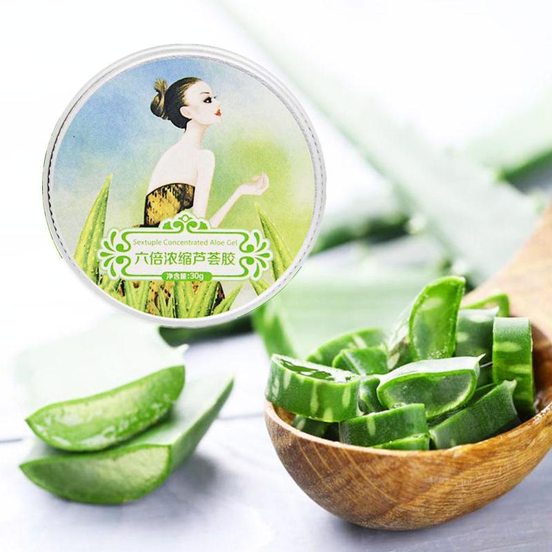 100% Pure Natural Aloe Vera Gel Smoothing Moisture Repair Cream Sunblock Face Acne Treatment Gel for Skin Repairing 30ml