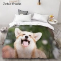 3D Duvet Cover,Comforter/Quilt/Blanket case Double/Queen/King,Bedding Custom/220x240/200x200,Animal Golden dog,Drop ship