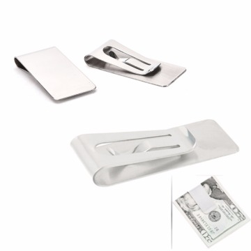 Portable Stainless Steel Money Clip Holder Slim Pocket Bill Steel Clip Clamp Dollar Cash Clamp Holder Wallet Metal Money Holder