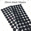 Black 20mm 50pair