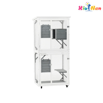 Elegant Feline Resting Spot with Additional Storage