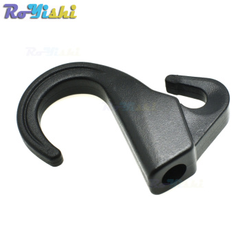 8mm Hole Plastic Camping Outdoor EDC Tool Snap Hook Backpack Strap Buckle For Bungee Paracord Black