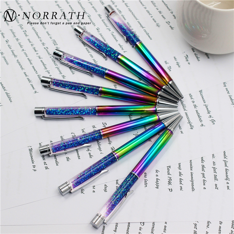 Cute ballpoint pen luxury pens for writing spinning metal pen office supplies school accessories korean stationery child gift