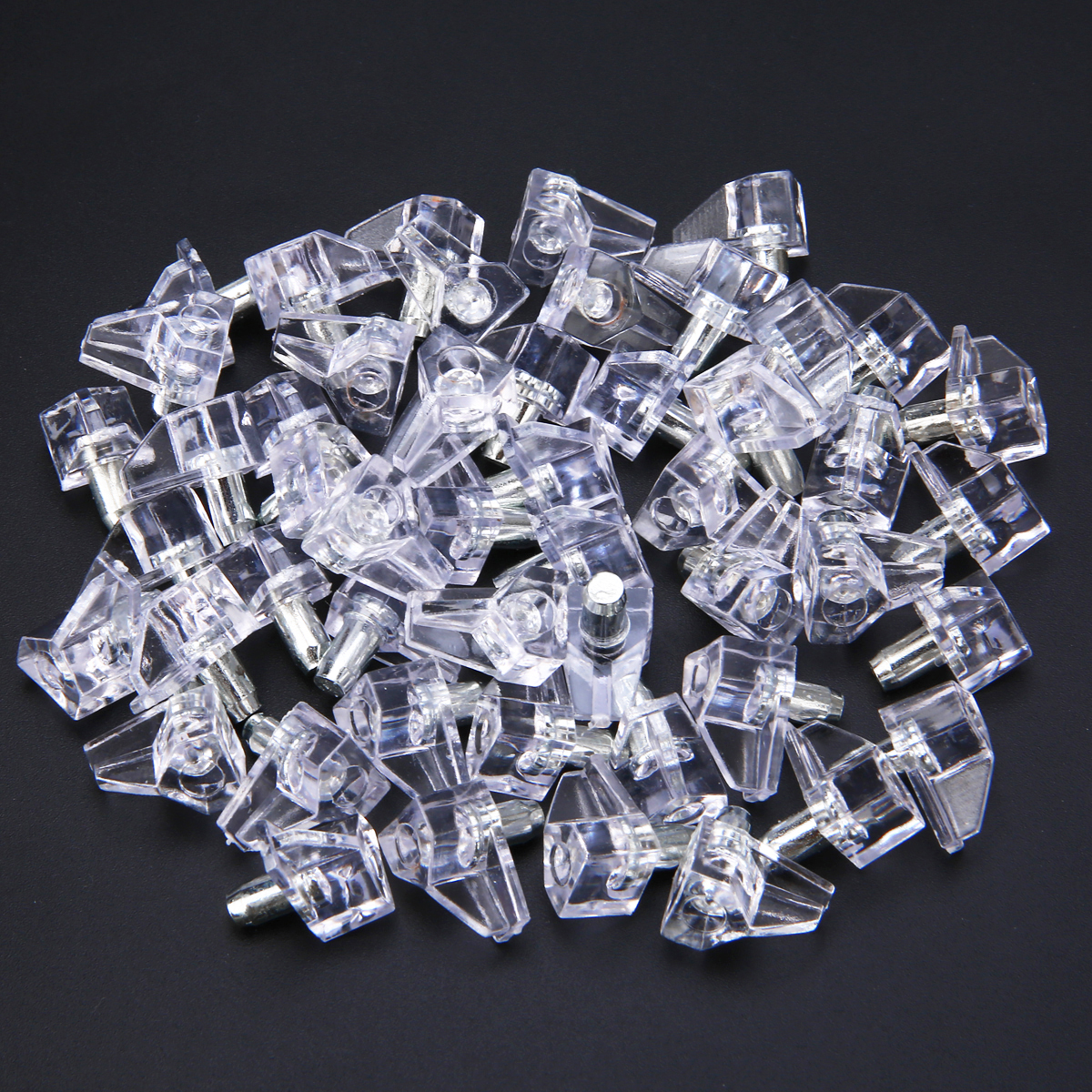 50Pcs Shelf Supports Studs Pegs Metal 5mm Pin Shelves Seperator Fixed Cabinet Cupboard Furniture Bracket Support Holder For Kitc