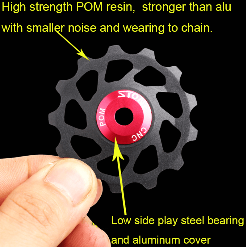 Stone Pulley Wheel Gear Guide Roller Jockey 10t 11t 13t 15t Bearing Road MTB Bike Bearings Rear Derailleur for X4 Shimano M370
