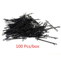 100 Pcs/lot Small Clip Hair Clip Hairpin Korean Version of Latest Black Wire Word Folder One Containing Hairpin Hair Clips