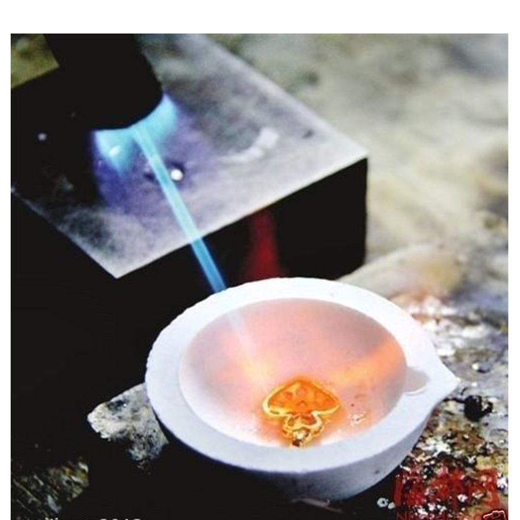 High Heat Resistant Quartz Silica Melting Crucible Dish Pot Cup Casting Torch Melt Crucible Jewelry Tool 4.5x1.7cm