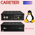 2020 Axas His Twin DVB-S2/S HD Satellite TV Receiver WiFi + Linux E2 Open ATV 6.3 smart tv box replace ZGEMMA box
