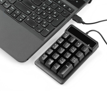 Bkscy19 Keys USB Mechanical Wired numeric keypad Keyboard Mini number keycaps Numpad Keyboard for Laptop Desktop PC Computer