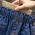 Girls Jeans Autumn Spring Kids Clothes Trousers Children Denim Pants for Baby Girl Jeans button toddlers Fashion New