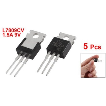 Top quality 5 Pcs L7809CV 3 Terminals Through Hole 1.5A 9V Postive Voltage Regulator Voltage Regulators/Stabilizers