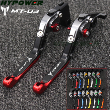 For YAMAHA MT-03 MT03 MT 03 2015-2018 Motorcycle Accessories Folding Extendable Brake Clutch Levers