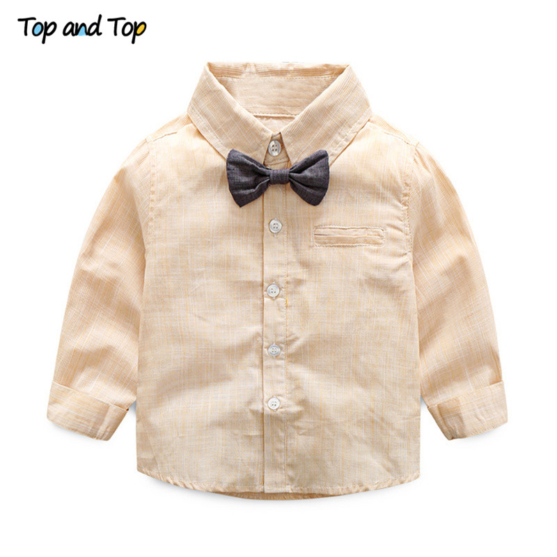 Top and Top Formal Baby Boy Clothing Set Autumn Stripe Long Sleeve Bow Tie T-shirt+Suspenders Pants Cotton Baby Clothes