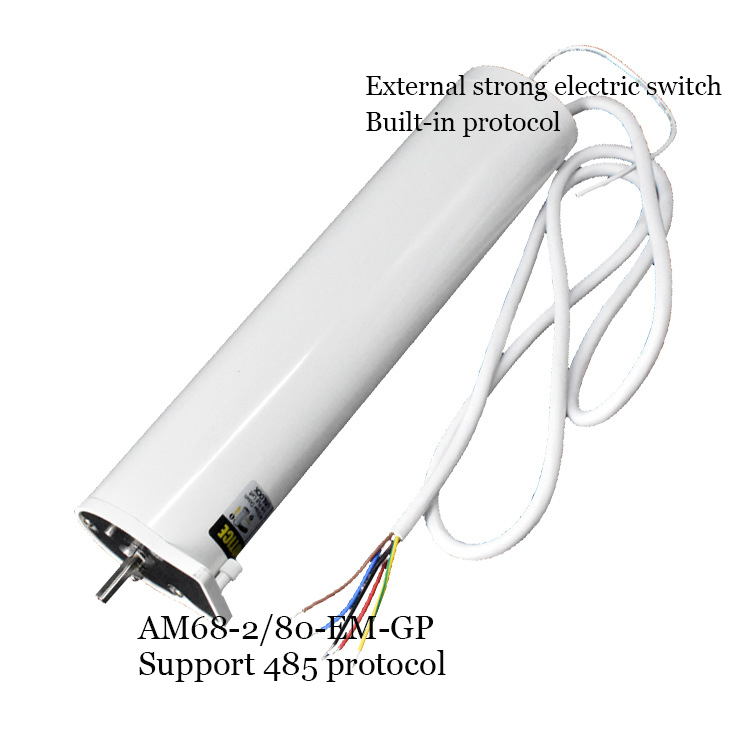 A-OK DC motor AM68 100-240V silent electric curtain track, support external switch and 485 protocol smart home electric curtains