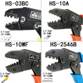 HS-40J/03BC/10A/10WF/2546B crimping pliers kit 4 jaw for insulation/non-insulation/tube/pulg terminals electrical tools