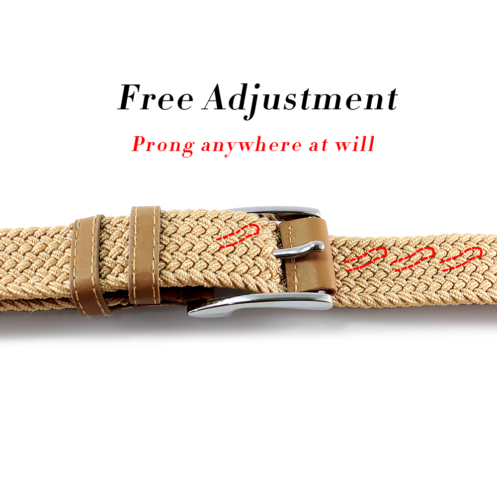 DOOPAI Knitted Braided Elastic Belts Man/Women Pin Buckle Belts Casual Saistband Teenage Students Fashion Wild Jeans Straps Рем