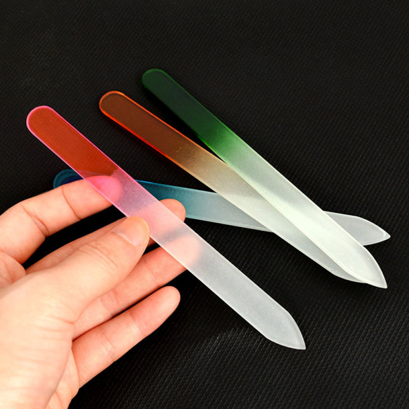 Crystal Nail Files Manicure Glass Rubbing Professional Nail Art Burnishing Stick Nail Polishing Tool Finger Nail Art File Buffer