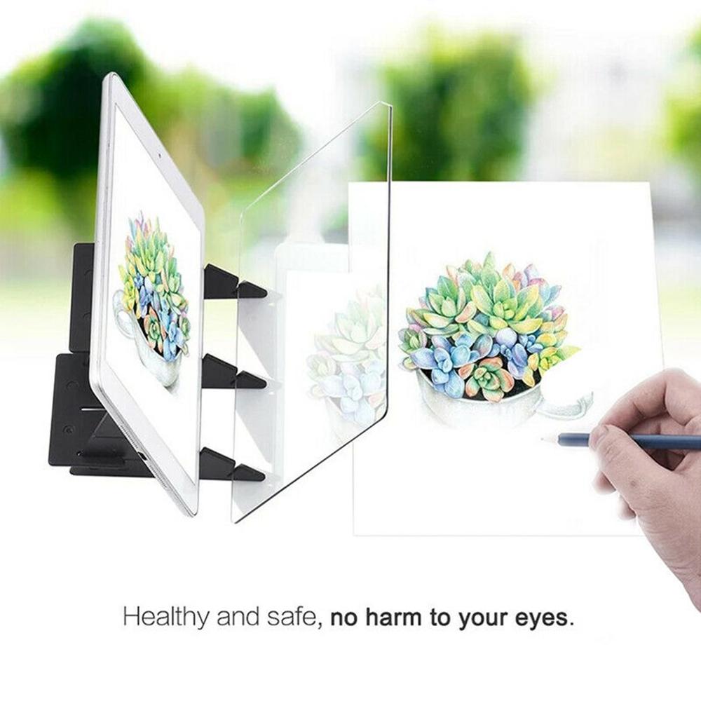 Optical Imaging Drawing Board Lens Sketch Mirror Reflection Dimming Bracket Holder Painting Mirror Plate Tracing Table Plotter