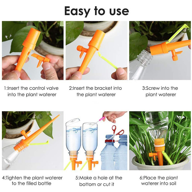 1Pc Auto Drip Irrigation Watering System Watering Spike Garden Plants Flower Watering Kits Household Automatic Waterers
