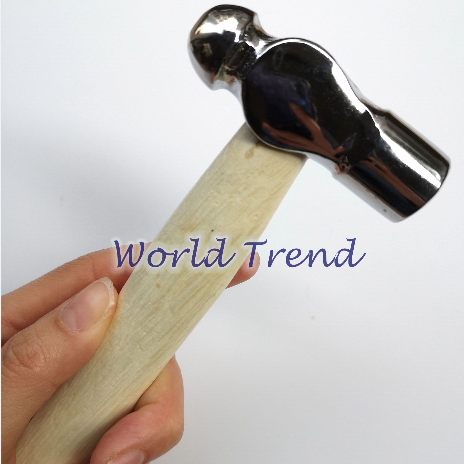 Leather craft Ball Hammer Wooden Handle Mini Hammer Woodworking Installation Household Small Hammer for jewelry making 15cm long