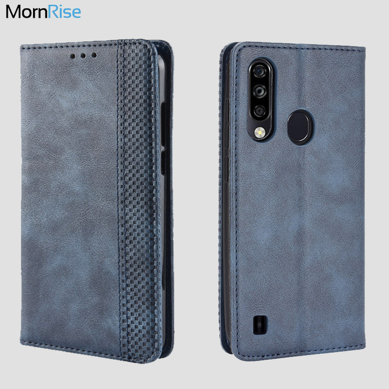 For ZTE Blade A7 2020 Case Book Wallet Vintage Slim Magnetic Leather Flip Cover Card Stand Soft Cover Luxury Mobile Phone Bags