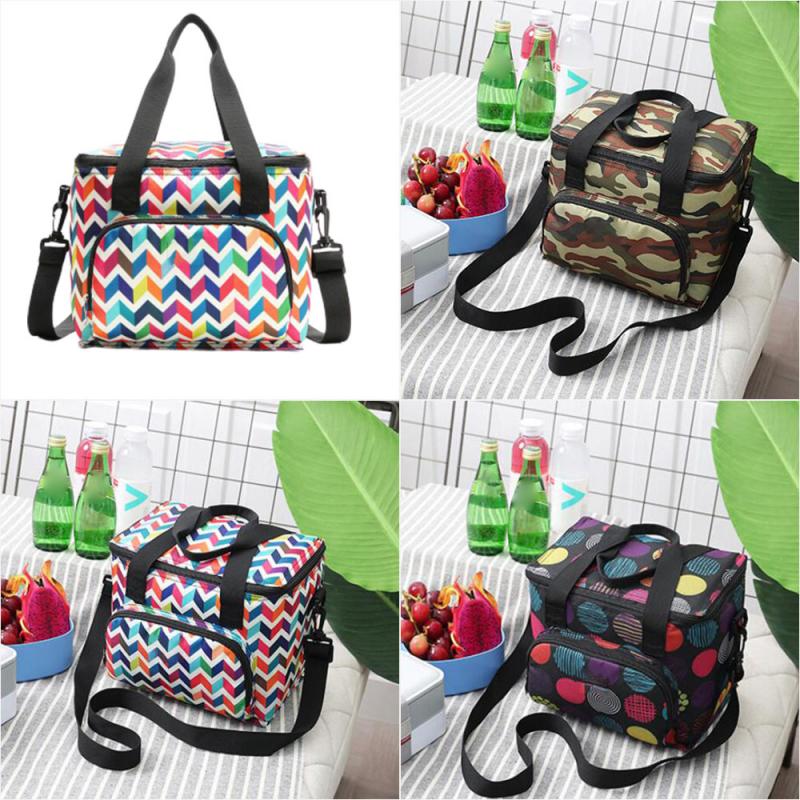 Female Lunch Food Box Bag Fashion Insulated Thermal Food Picnic Lunch Bags For Women Kids Men Cooler Tote Bags Case Home Storage