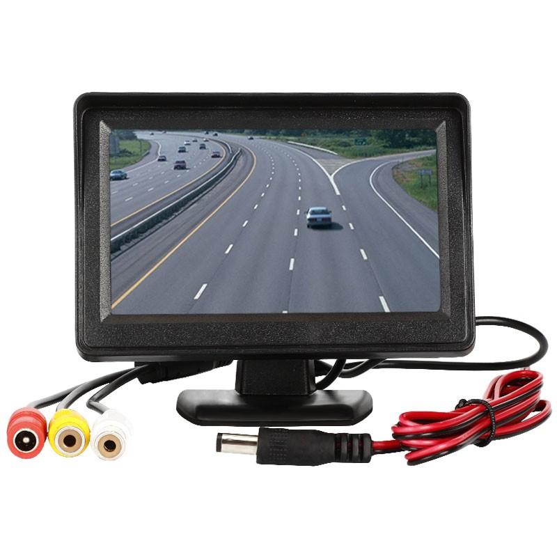 4.3 Inches Car Monitor For Rear View Camera TFT LCD Display Reverse Camera Monitor HD Digital Color Video Input Screen NTSC PAL