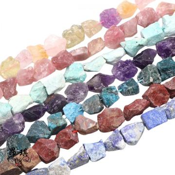 Gemstone Irregular Shape Crystal Rough Stone Beads 10~15mm Natural Row Rough Stone Beads for DIY Jewelry