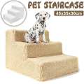 Dog Stairs Pet 3 Steps Stairs for Small Dog Cat Pet Ramp Ladder Anti-slip Removable Puppy Dogs Bed Stairs Dog House Pet Supplies