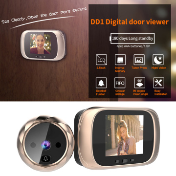 2.8 inch TFT LCD Screen Digital Doorbell Smart Electronic Peephole Night Vision Door Video Camera Viewer Outdoor Door Bell