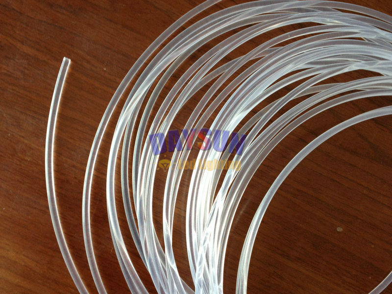 Free Shipping 5 Meters Dia 3.0mm Side-glow Fiber Cable Universal Decoration Car Light Uniform Solid Core PMMA Fiber Optic Cable