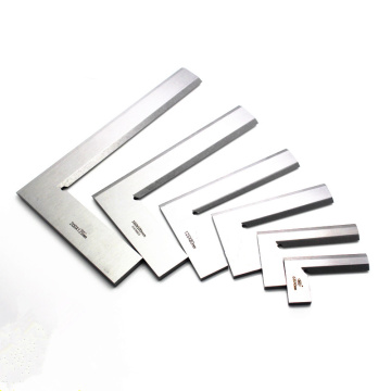 63*40/80*50/100*63/100*70/125*80/160*100/200*125mm Silver Tone Stainless Steel Bladed L Square Ruler Gauge