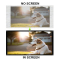 HENZIN Portable 100 inch Wall Mounted Projector Screen HD 16:9 Polyester Foldable Projection Screen For Home Outdoor Cinema