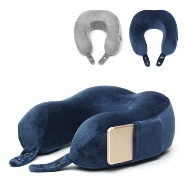 U Shaped Comfort Microbead Car Flight Travel Neck Pillow Headrest Cushion Sleep Support Pain Relief