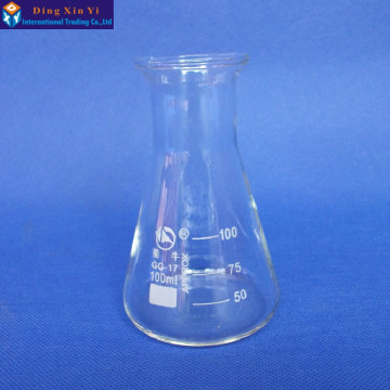 1PC 100ml glass conical flask Glass Erlenmeyer Flask 100ml Laboratory conical flask--Free shipping
