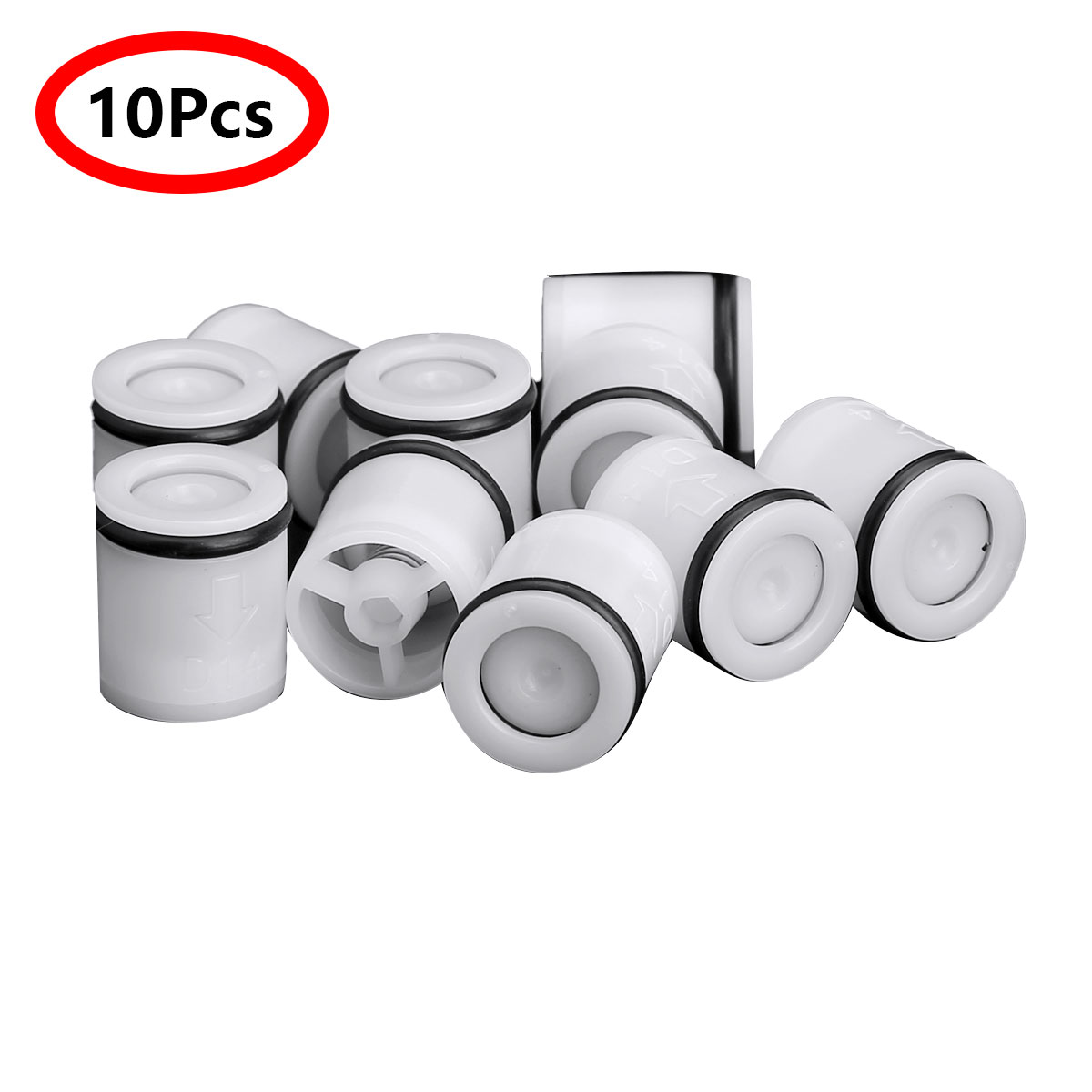 10Pcs Plastic Shower Check Valves Faucets Filters Check Valve Water Heater Control Connector Garden Kitchen Bathroom Accessory