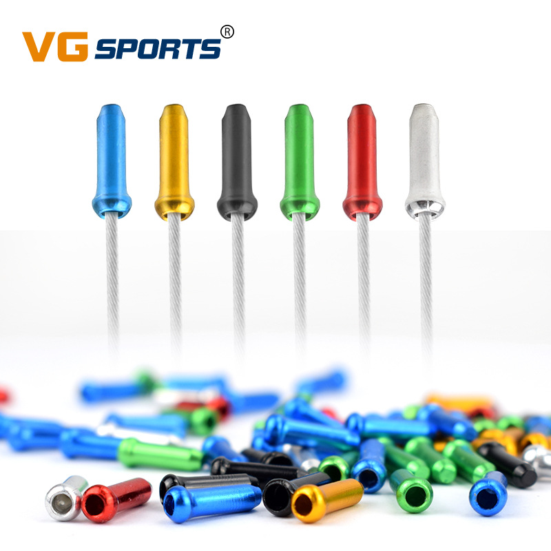 100PCS Bicycle Cable End Caps Bike Wire End Caps for MTB Bike Brake Derailleur Shifter Cable Tips MTB Bike Bicycle Accessories