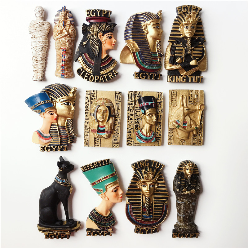 Egypt Anubis Myth Queen Fridge Magnet Souvenir Pyramid Pharaoh Queen Magnet on Refrigerators Home Decoration Accessories