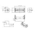 Battery holder for CR123A DIP