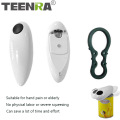 TEENRA Electric Can Opener One Touch Automatic Jar Opener Bottle Opener Electric Hands Free Kitchen Gadgets