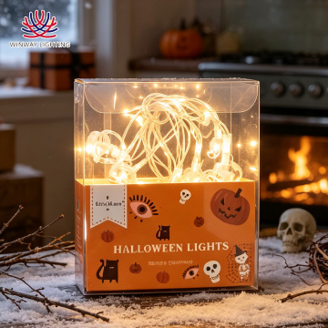 Transparent Skull String Lights, 10L