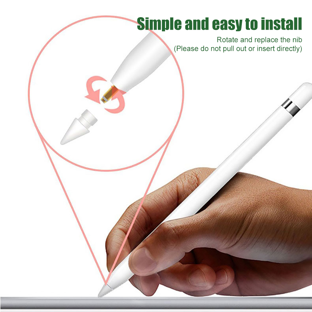 1pcs For Ipad Pencil High Quality Extra Replacement Tip for Apple Pencil 2/1 IPencil Nib for IPad Pro 10.2 12.9 Inch Stylus Pen